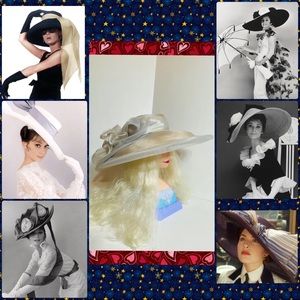 Vintage MARZI Neiman Marcus Gray Derby Hat